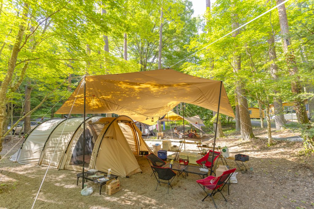 テントサイト | 施設案内 | 富士満願ビレッジファミリーキャンプ場